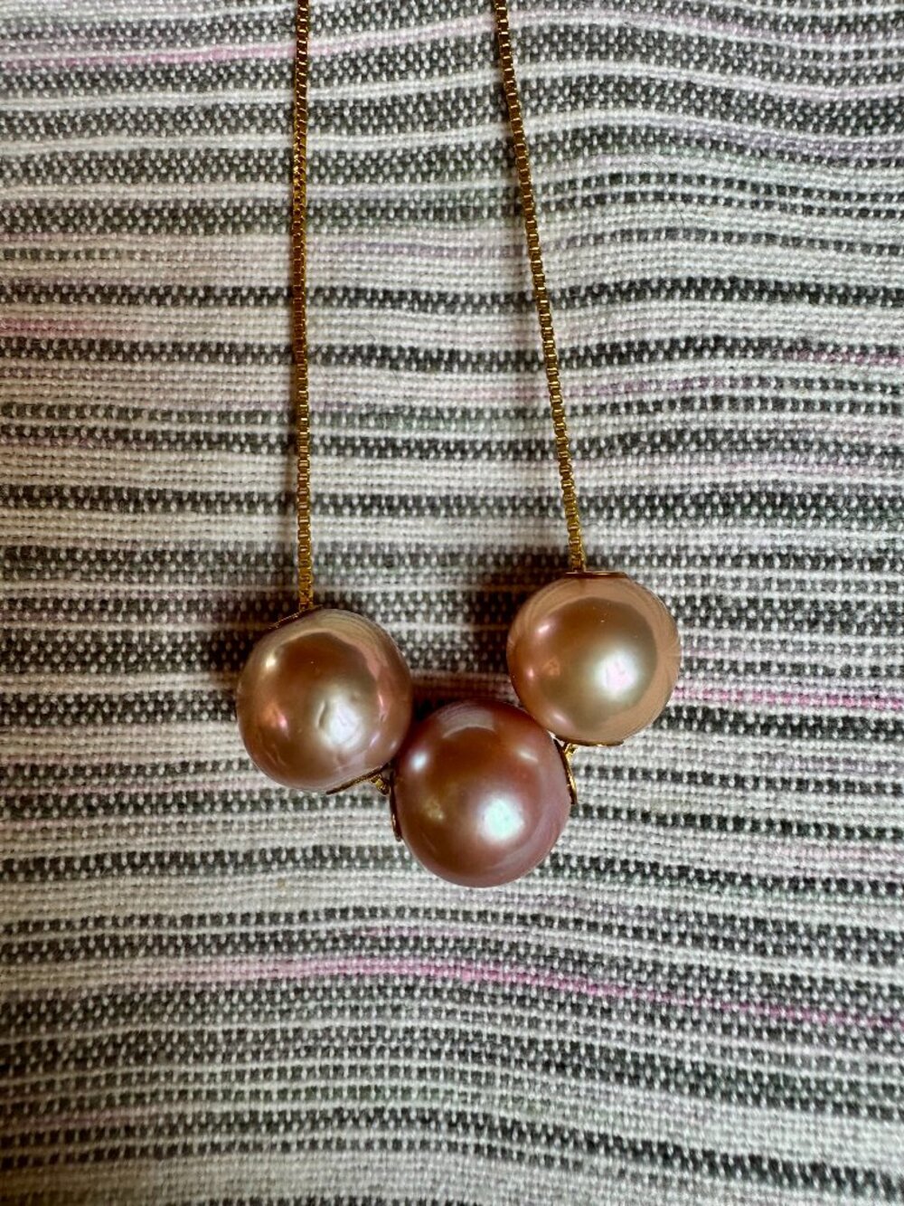 Pink Freshwater Necklace/earring set